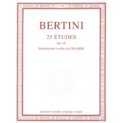 25 ETUDES POUR PIANO DE BERTINI OPUS 29 - KIOSQUE MUSIQUE AVIGNON