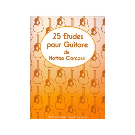 Mattéo Carcassi 25 études partition guitare