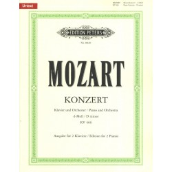 PARTITION PIANO MOZART CONCERTO N°20 - KIOSQUE MUSIQUE AVIGNON