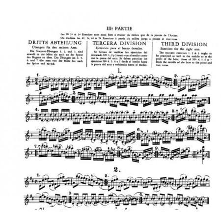 Partition violon travail du bras droit - Schadieck - Kiosque musique Avignon