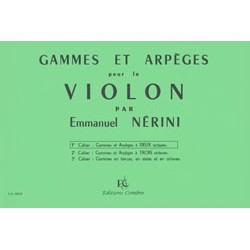 PARTITION VIOLON GAMMES ET ARPEGES NERINI LE KIOSQUE A MUSIQUE