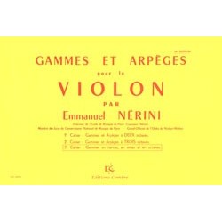 PARTITION VIOLON GAMMES ET ARPEGES DE NERINI LE KIOSQUE A MUSIQUE