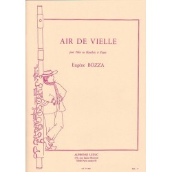 Partition flûte Eugene Bozza Air de Vielle AL25408 Le kiosque à musique