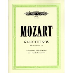 Mozart 6 nocturnes partition peters