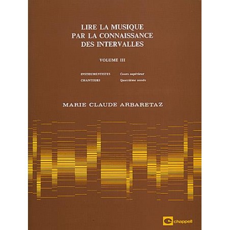lire la musique par la connaissance des intervalles partition