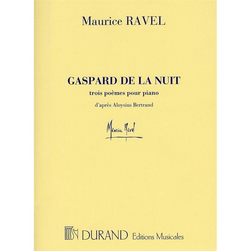 Gaspard de la nuit - Partition piano