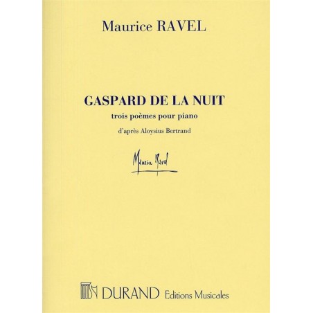 Gaspard de la nuit - Partition piano