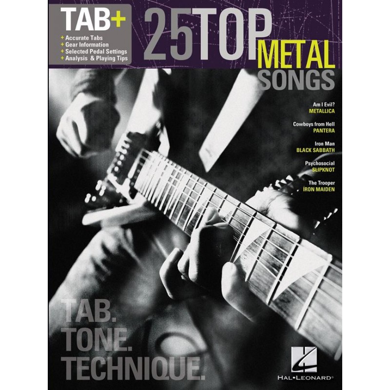 25 TOP METAL songs - Partition guitare