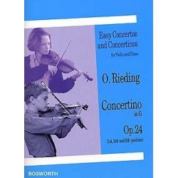 Partition violon Oskar RIEDING Concertino Opus 24 - Kiosque musique Avignon