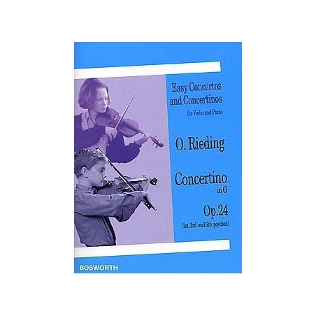 Partition violon Oskar RIEDING Concertino Opus 24 - Kiosque musique Avignon