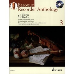 Baroque recorder anthology 3 - kiosque musique Avignon