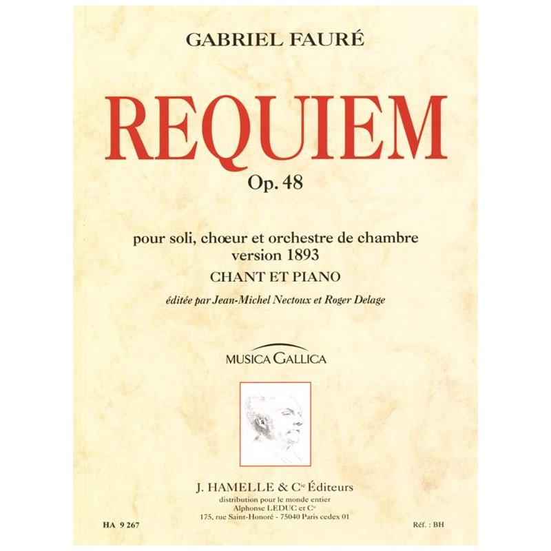 Partition du Requiem de Fauré - Le kiosque à musique Avignon