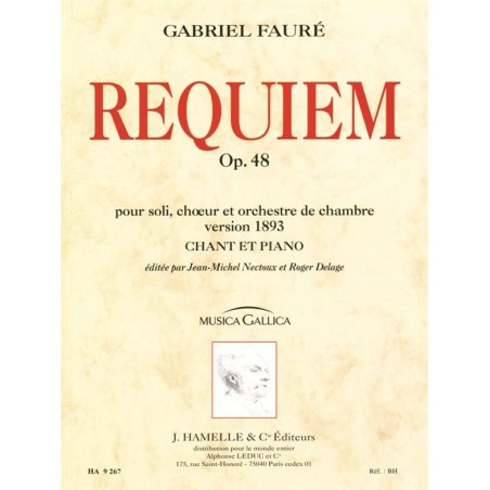 Partition du Requiem de Fauré - Le kiosque à musique Avignon