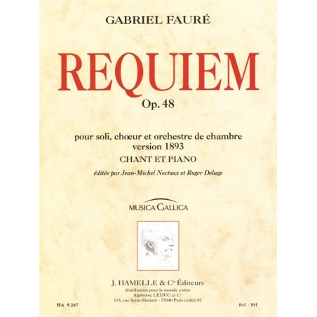 Partition du Requiem de Fauré - Le kiosque à musique Avignon