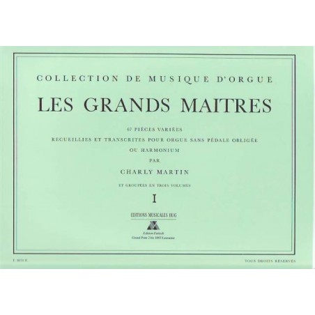 Les Grands Maîtres de l'orgue partition