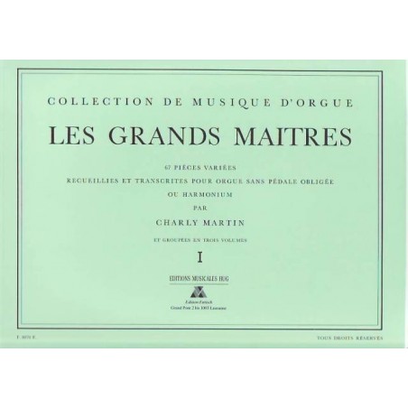 Les Grands Maîtres de l'orgue volume 1 - Le kiosque à musique