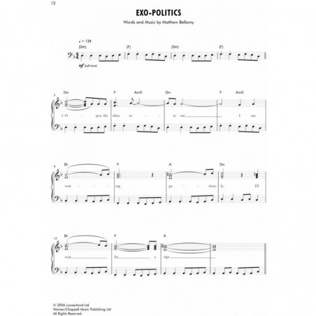 Partition MUSE pour piano - Le kiosque à musique Avignon