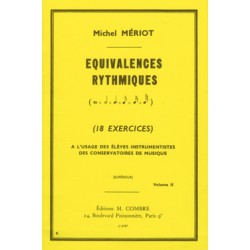 Michel Meriot Equivalences rythmiques volume 2 - Avignon