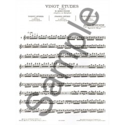 partition 20 etudes d'après kreutzer
