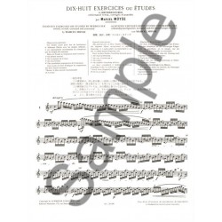 partition 18 exercices ou etudes de moyse