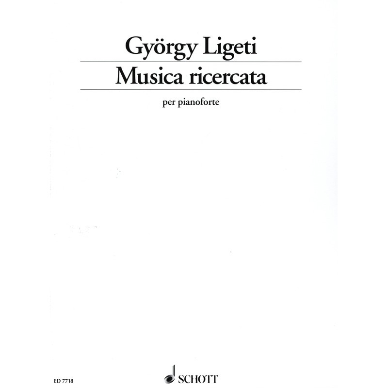 Partition LIGETI Musica Ricercata - Le kiosque à musique Avignon