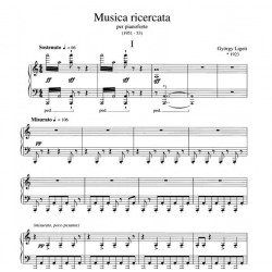 Partition LIGETI Musica Ricercata - Le kiosque à musique Avignon