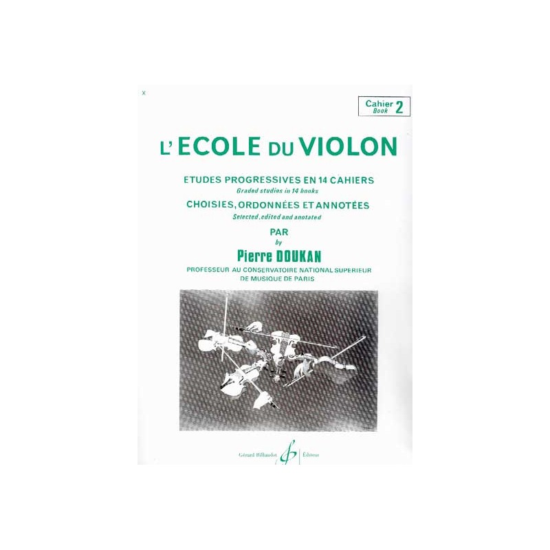 Pierre DOUKAN L'école du violon 2 - Le kiosque à musique, librairie musicale Française