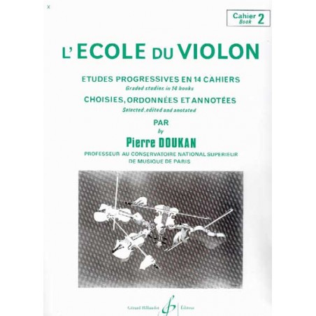 Pierre DOUKAN L'école du violon 2 - Le kiosque à musique, librairie musicale Française