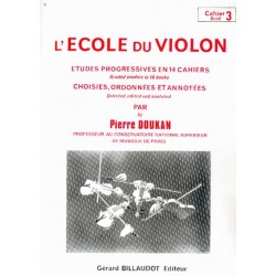 Pierre DOUKAN L'école du violon 3 - Le kiosque à musique, librairie musicale Avignon