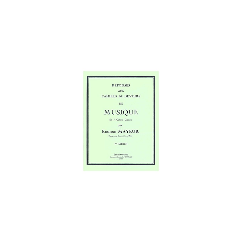 Edmond mayeur devoirs de musique