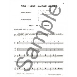 Partition la classe de batterie dans les conservatoires volume 1
