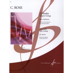 32 Etudes de Rose pour clarinette - Le kiosque à musique Avignon