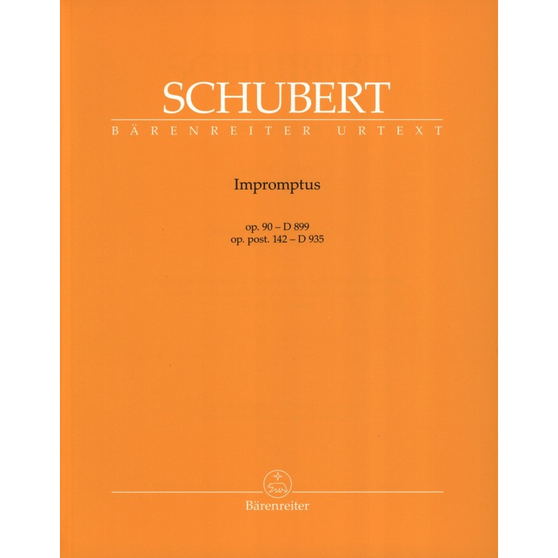 Partition piano Impromptus de Schubert - Le kiosque à musique Avignon