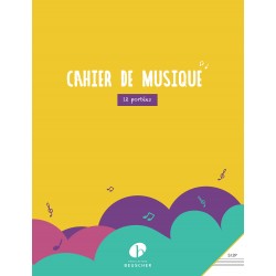 Cahier de musique 12 portées forma A4 - Avignon