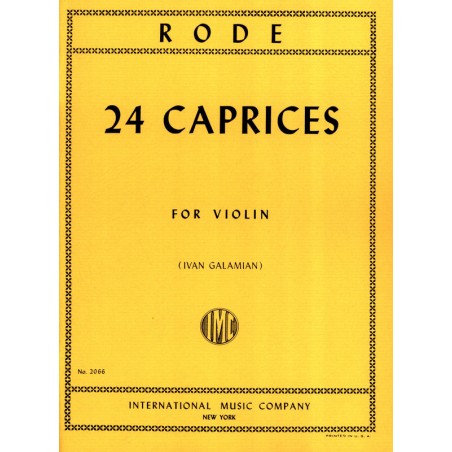 24 Caprices de Rode pour violon - Avignon