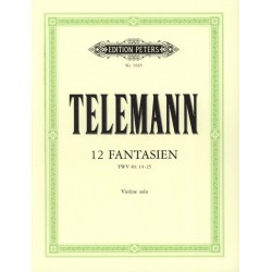 Partition Telemann 12 Fantaisies pour violon - Avignon