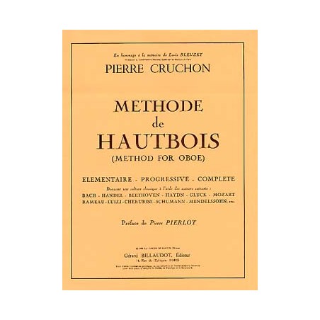 Pierre Cruchon Méthode de hautbois - Avignon