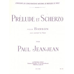 Paul Jeanjean Prélude et scherzo - Partition