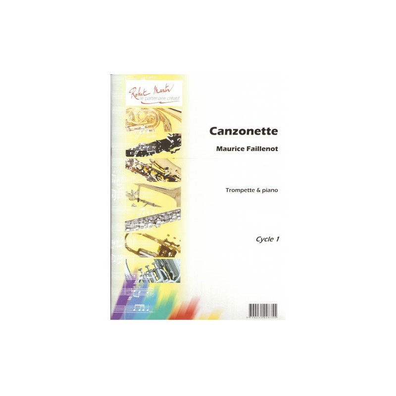 Maurice Faillenot Canzonette partition trompette Maurice Faillenot Canzonette partition trompette