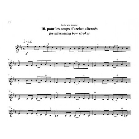 Juste une minute partition violon