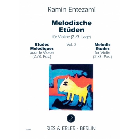 ENTEZAMI Etudes mélodiques volume 2 violon