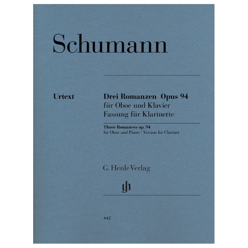 Partition clarinette Romances de Schumann - Avignon Partition clarinette Romances de Schumann - Avignon