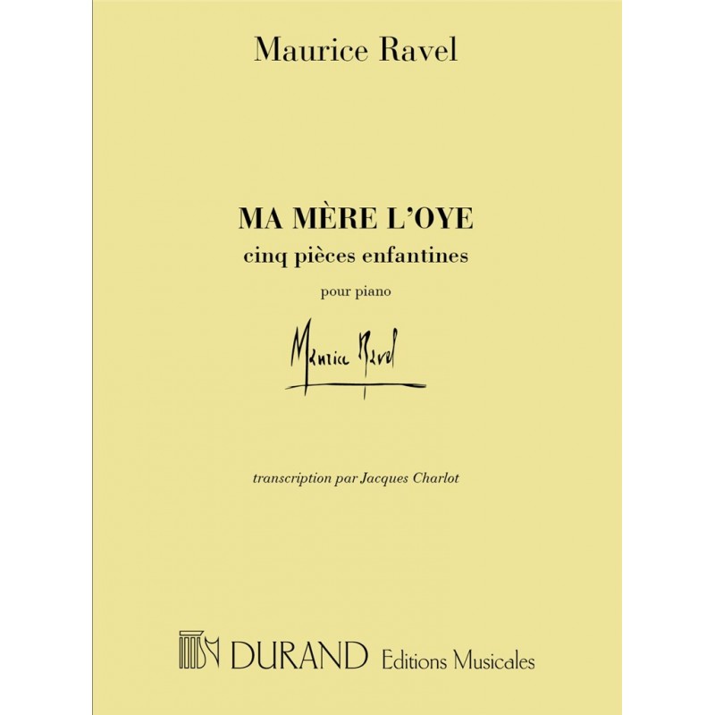 ravel ma mère l'oye partition ravel ma mère l'oye partition