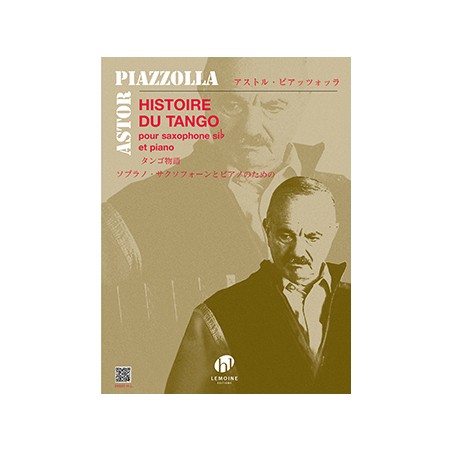 Partition saxophone Piazzolla - Histoire du tango