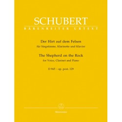 Schubert le pâtre sur la montagne partition