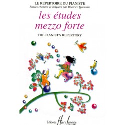 Les études MEZZO FORTE - Partition piano - Le kiosque à musique Avignon