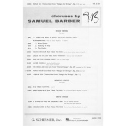 Partition SAMUEL BARBER Agnus Dei