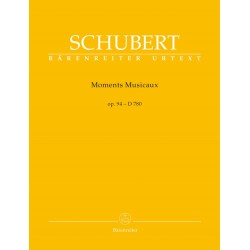 Schubert Moments musicaux partition piano