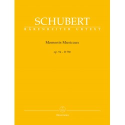 Schubert Moments musicaux partition piano