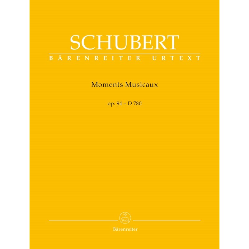 Schubert Moments musicaux partition piano